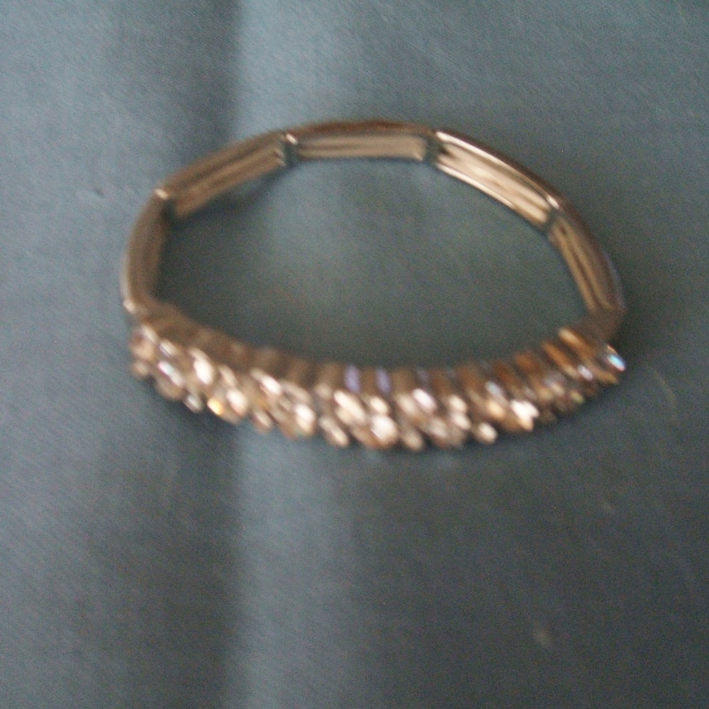 Chunky Crystal Rhinestone Stretch  Bracelet